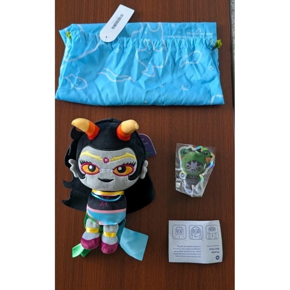 Makeship Homestuck Feferi Peixes Plush Bundle with Sticker New with Tags